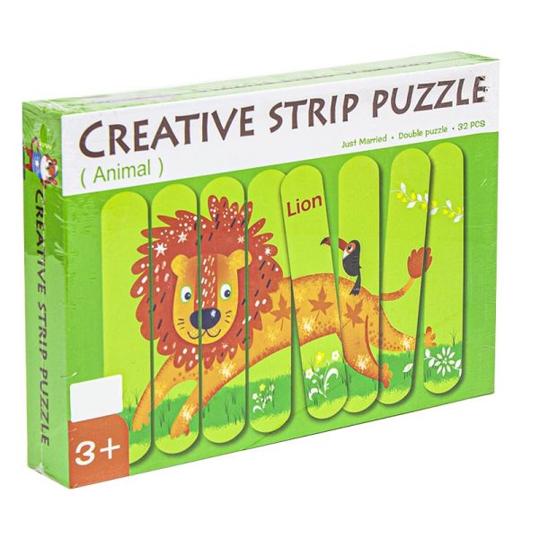 Փայտ Creative Puzzle կենդանիներ 3108131