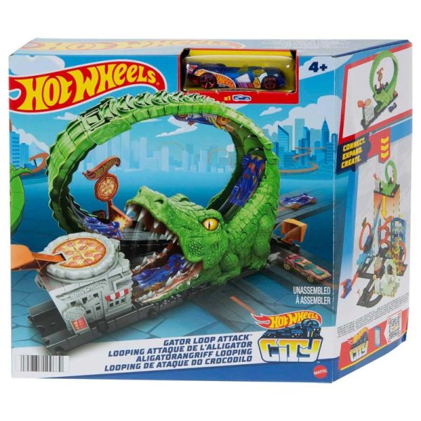 Hot Wheels - Toy Car Track Set Gator Loop Attack - Image 3