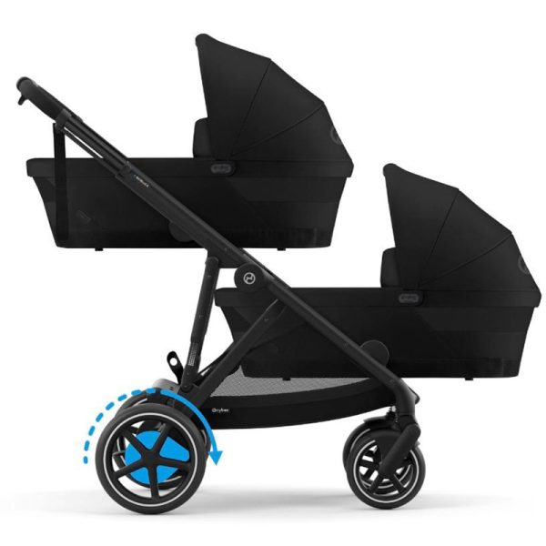 Cybex eGazelle Moon Black for twins 2 in 1