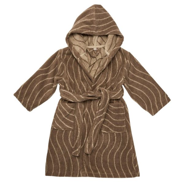Leander Bathrobe Organic Woodland size 3-4 years Mocca
