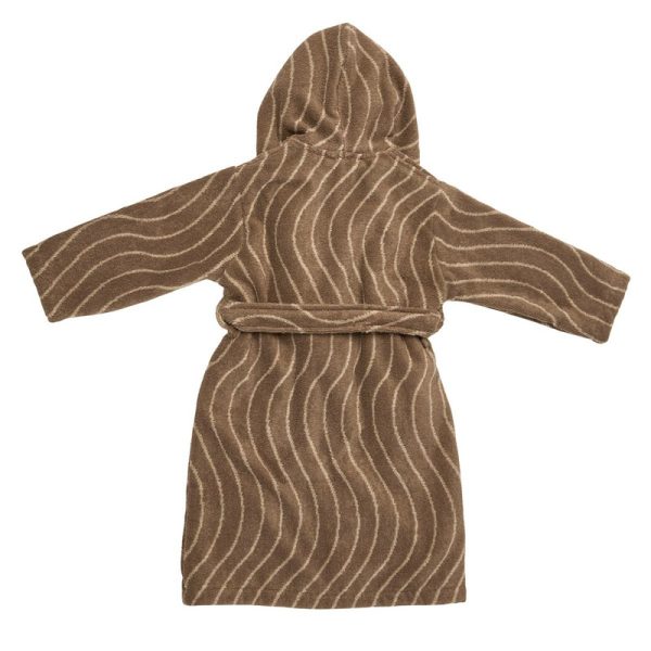 Leander Bathrobe Organic Woodland size 3-4 years Mocca - Image 2