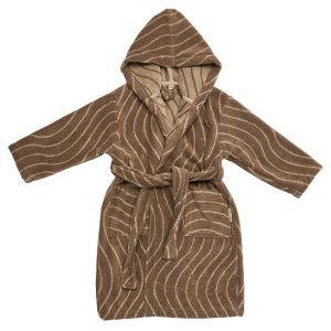 Leander Bathrobe Organic Woodland size 5-6 years Mocca