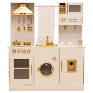 Փայտից խոհանոց լվացքի մեքենայով