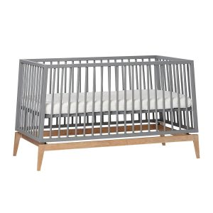 Leander Luna baby cot Grey/Oak