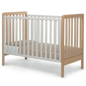 BREVI CLOE BABY COT WHITE NATURAL