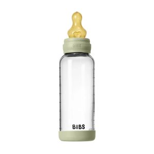 Baby Bottle Complete Set BIBS Glass 240 ml - Sage