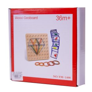Փայտե խաղ քարտերով Wood Geoboard