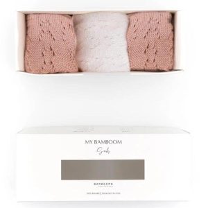 Գուլպաների հավաքածու Bamboom Nude Pink-Offwhite, 6-12 ամս.