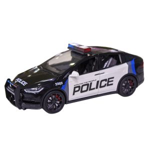 Մետաղական Tesla Model X Police 1:24